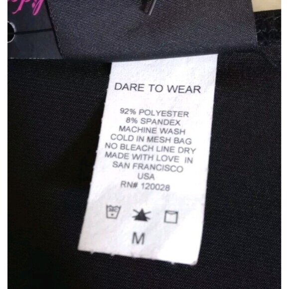 Dare To Wear Treasure Top In Plum/Black Bell Sleeve Gothic Top Women's Sz M NEW - Picture 4 of 14